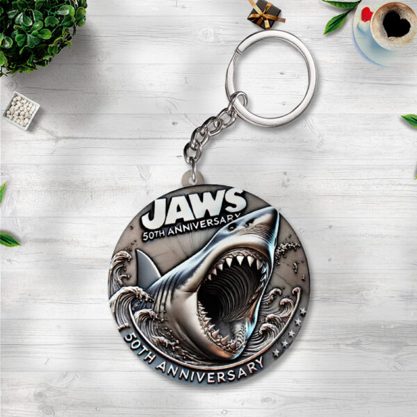 Jaws Custom Shape 2-sided Keychain - TANTN 12510