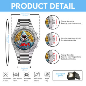 Jaws Gentleman Stainless Steel Watch - TANTN 12507