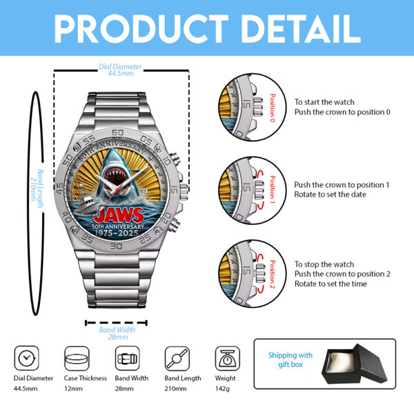 Jaws Gentleman Stainless Steel Watch - TANTN 12507