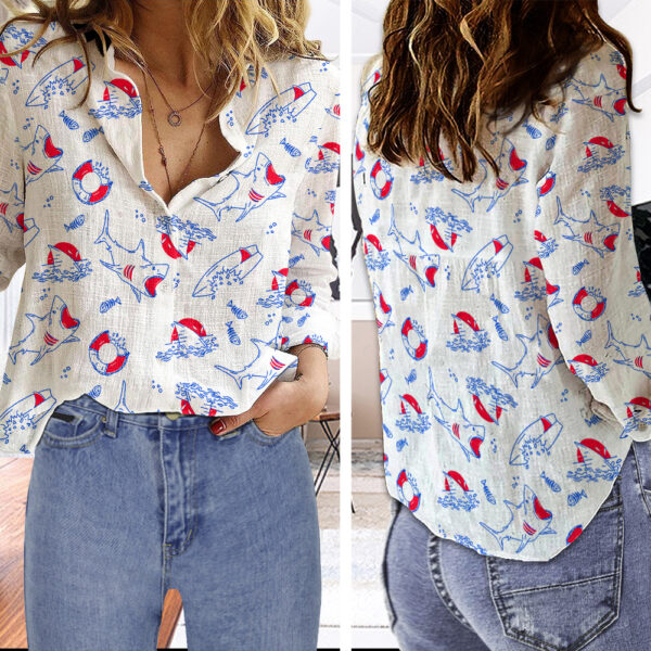 Jaws 3D Linen Shirt - TANTN 13010