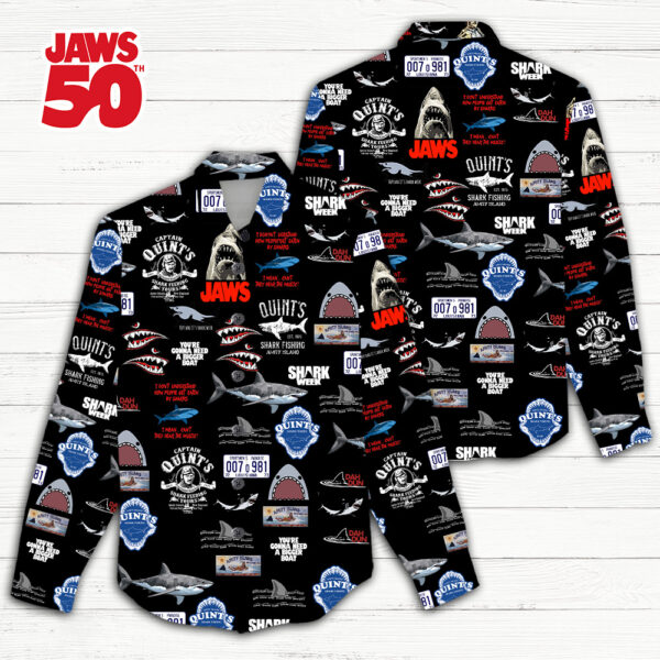 Jaws 3D Linen Shirt - TANTN 13011