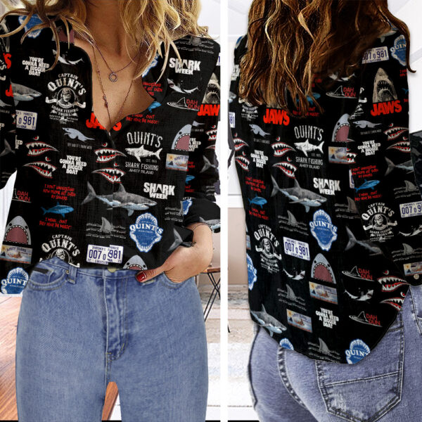 Jaws 3D Linen Shirt - TANTN 13011