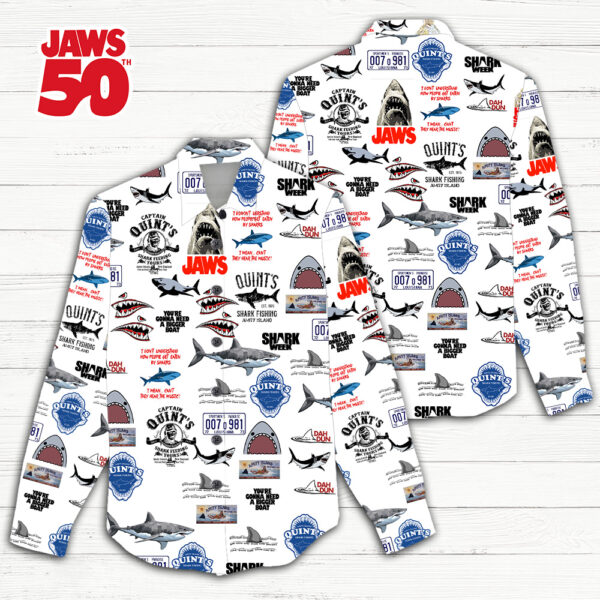 Jaws 3D Linen Shirt - TANTN 13012