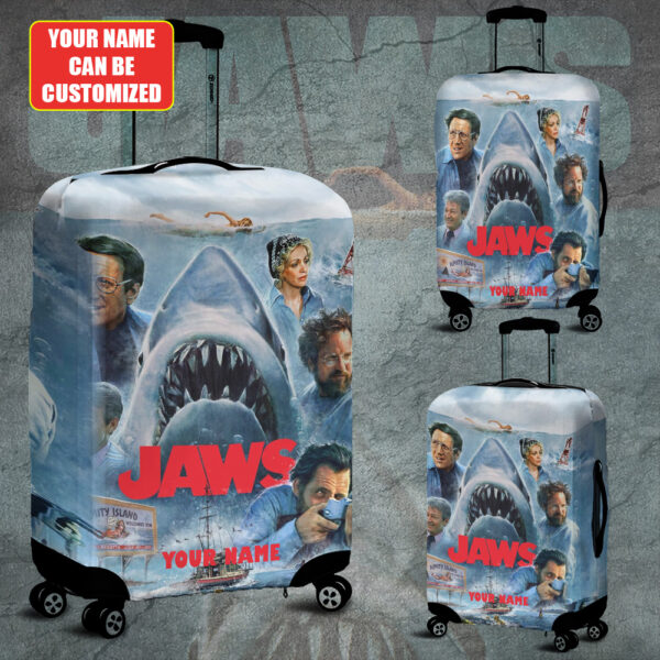 Personalized Jaws Luggage Cover - TANTN 12541