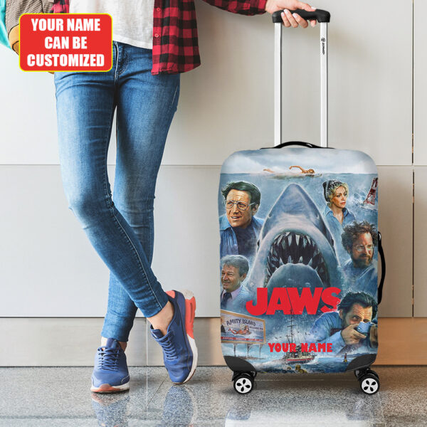 Personalized Jaws Luggage Cover - TANTN 12541