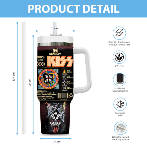Personalized Kiss Band 40oz Stanley Tumbler - TANTN 12643