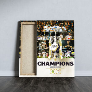 Leeds United Rectangle Canvas With Inner Frame - GNE 3308