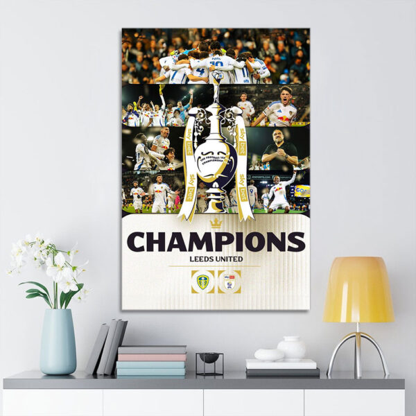 Leeds United Rectangle Canvas With Inner Frame - GNE 3308