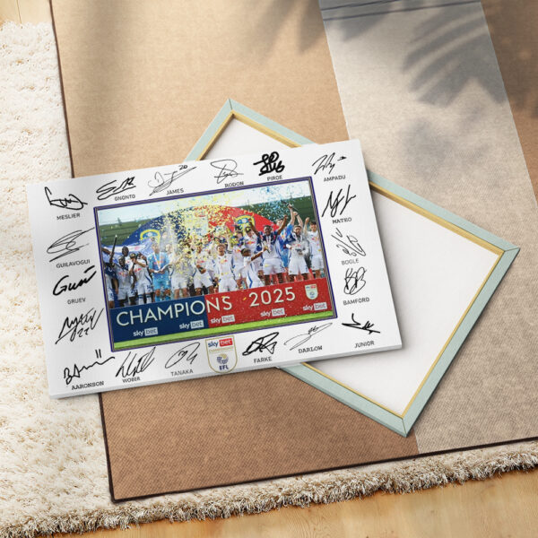 Leeds United Rectangle Canvas With Inner Frame - GNE 3309