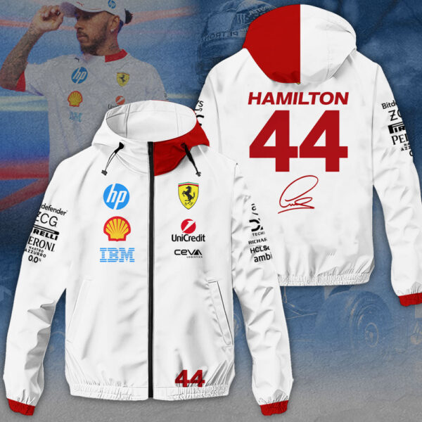 Lewis Hamilton x Scuderia Ferrari 3D Windbreaker Jacket - MAITM 10959