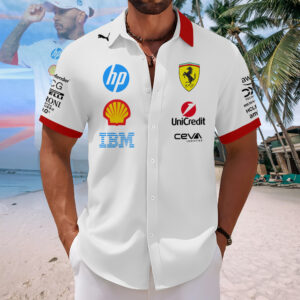 Lewis Hamilton x Scuderia Ferrari Short Sleeve Dress Shirt – MAITM 10939