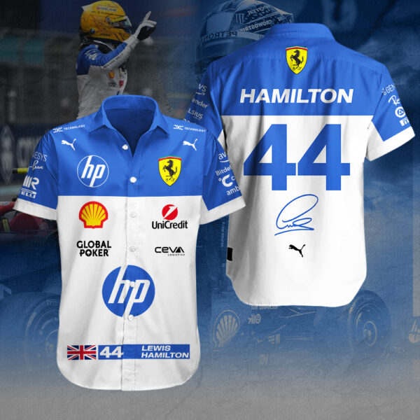 Lewis Hamilton x Scuderia Ferrari Short Sleeve Dress Shirt – MAITM 10947