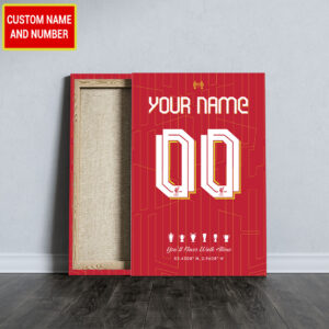 Personalized Liverpool FC Rectangle Canvas With Inner Frame - TANTN 12461