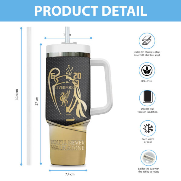 Personalized Liverpool FC 40oz Stanley Tumbler - MAITM 11165