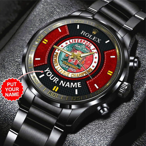 Personalized Liverpool FC x Rolex Black Stainless Steel Watch - MAITM 11037