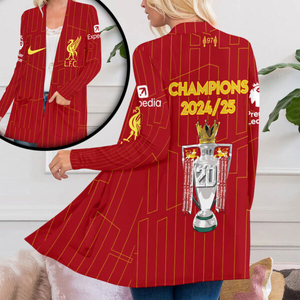 Liverpool FC Women's Patch Pocket Cardigan - HOATT 10917