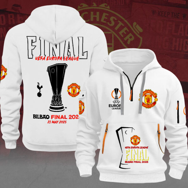Manchester United 2D Quarter Zip Hoodie - MAITM 11093