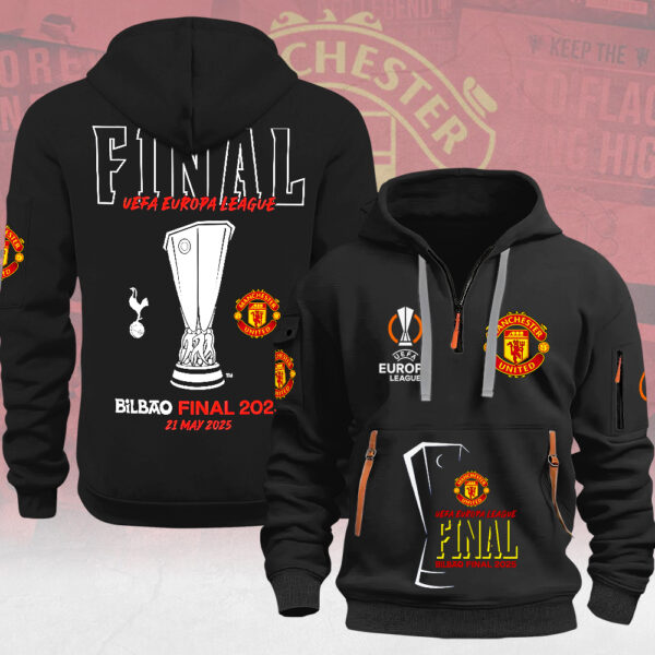 Manchester United 2D Quarter Zip Hoodie - MAITM 11093