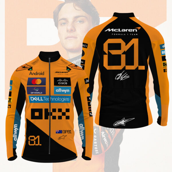 Mclaren x Oscar Piastri Long Sleeve Cycling Jersey - MAITM 11054