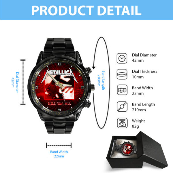 MET Band Black Stainless Steel Watch - GNE NEW363