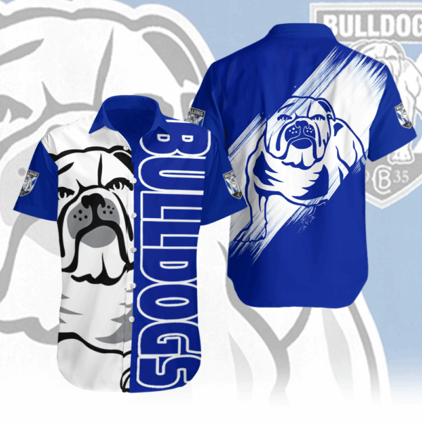 Canterbury-Bankstown Bulldogs Short Sleeve Dress Shirt - NGHIAVT 2397