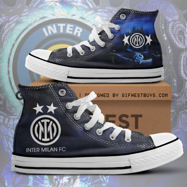 Inter Milan FC High Top Canvas Shoes - NGHIAVT 2424.2