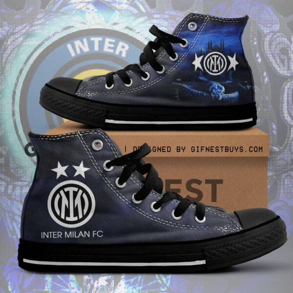 Inter Milan FC High Top Canvas Shoes - NGHIAVT 2424.2