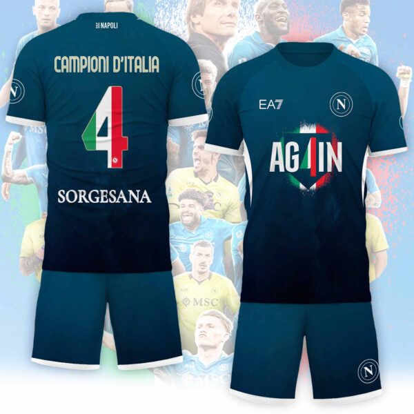 S.S.C. Napoli Soccer Suit Jersey - NGHIAVT 2526.3
