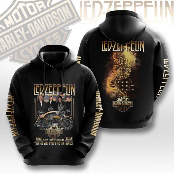 Led Zeppelin x Harley Davidson 3D Apparel - NGHIAVT 2566