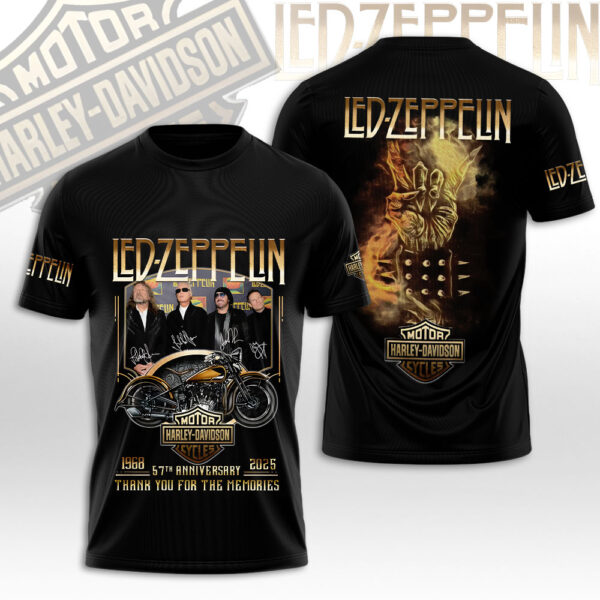 Led Zeppelin x Harley Davidson 3D Apparel - NGHIAVT 2566