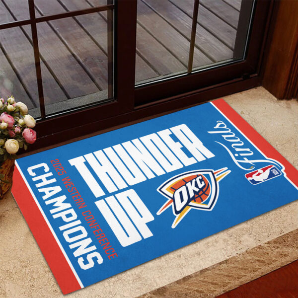 Oklahoma City Thunder Foldable Doormat - TANTN 13163