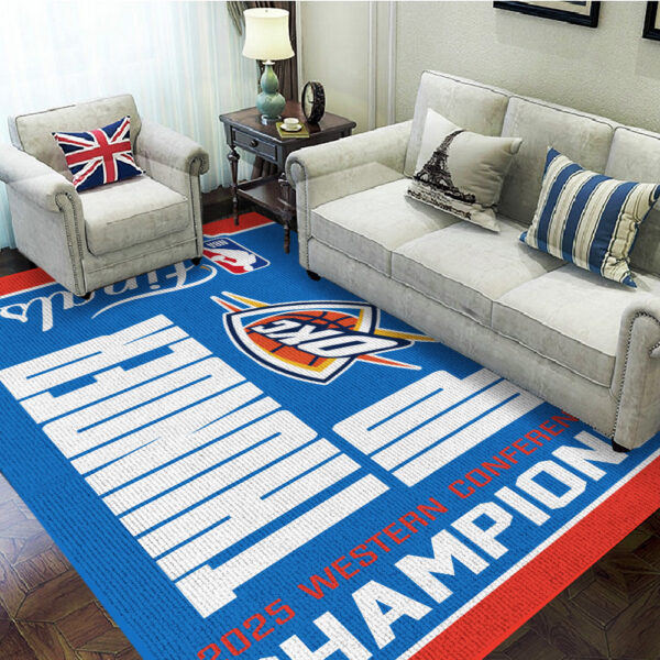 Oklahoma City Thunder Rectangular Rug - TANTN 13175