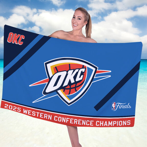 Oklahoma City Thunder Rectangle Beach Towel - TANTN 13167