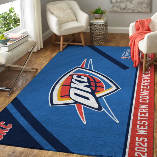 Oklahoma City Thunder Rectangular Rug - TANTN 13173