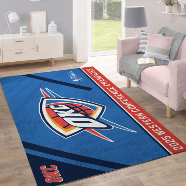 Oklahoma City Thunder Rectangular Rug - TANTN 13173