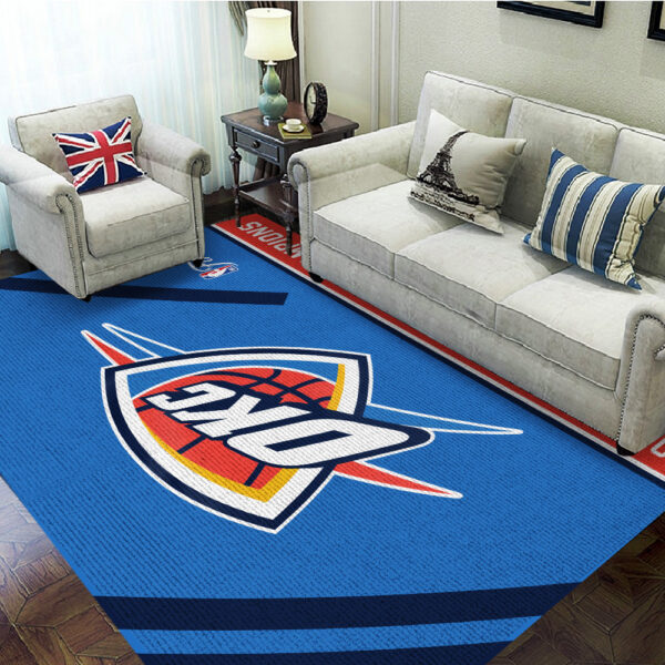 Oklahoma City Thunder Rectangular Rug - TANTN 13173