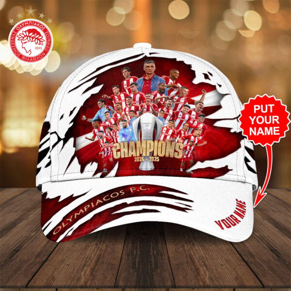 Personalized Olympiakos F.C. Classic Cap - TANTN 12599