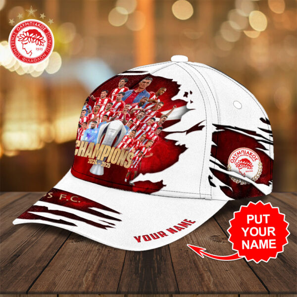 Personalized Olympiakos F.C. Classic Cap - TANTN 12599