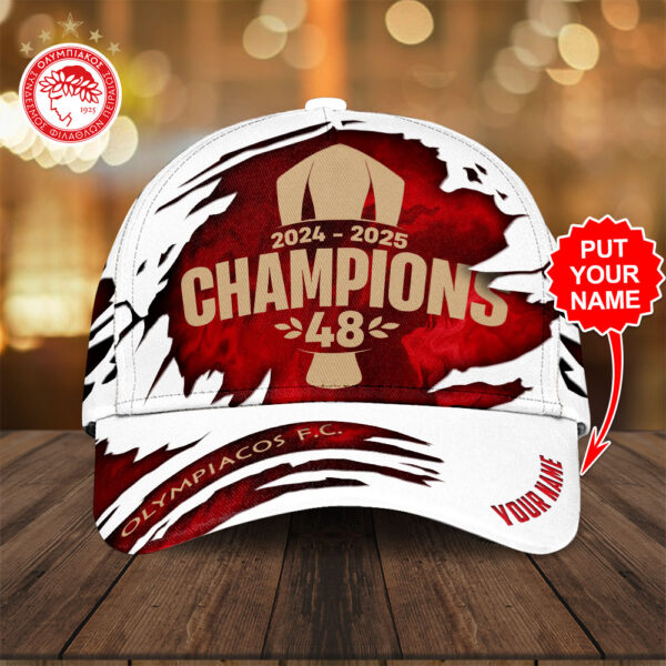 Personalized Olympiakos F.C. Classic Cap - TANTN 12600