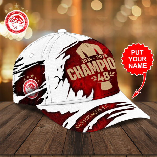 Personalized Olympiakos F.C. Classic Cap - TANTN 12600