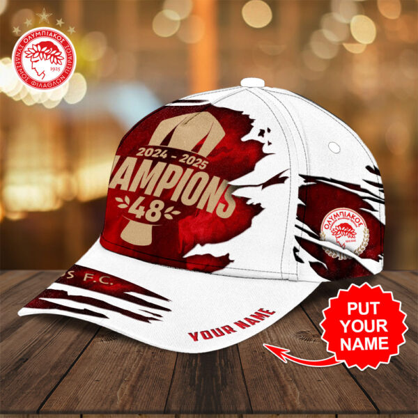 Personalized Olympiakos F.C. Classic Cap - TANTN 12600