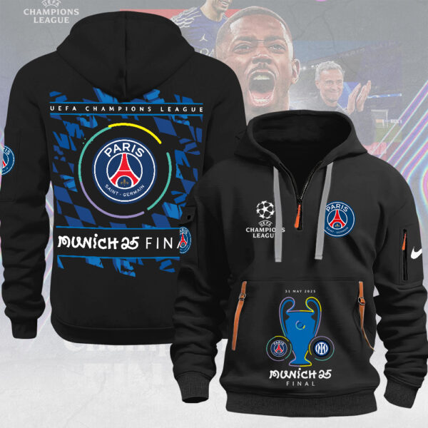 Paris Saint-Germain 2D Quarter Zip Hoodie - MAITM 11083