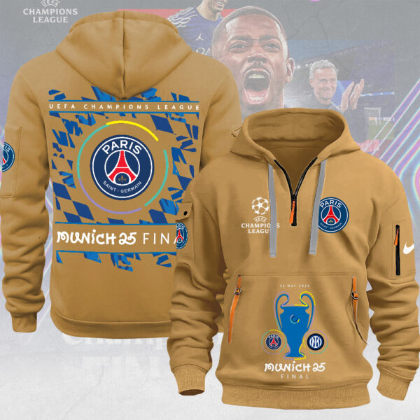 Paris Saint-Germain 2D Quarter Zip Hoodie - MAITM 11083