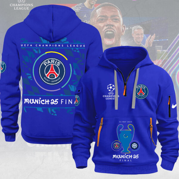 Paris Saint-Germain 2D Quarter Zip Hoodie - MAITM 11083