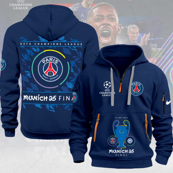 Paris Saint-Germain 2D Quarter Zip Hoodie - MAITM 11083