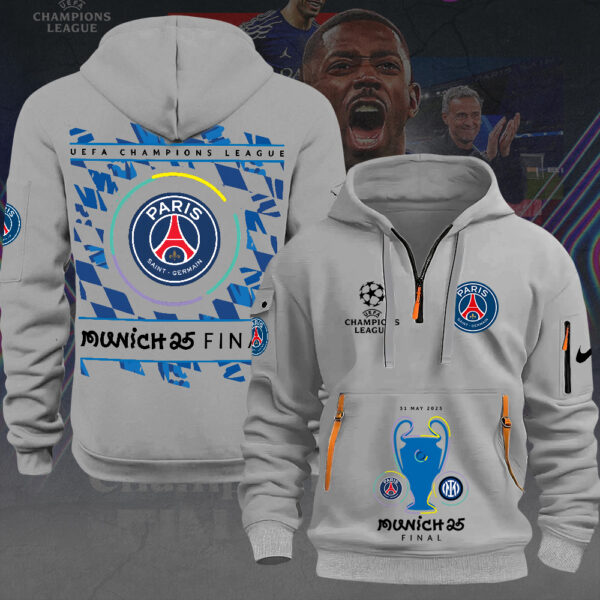 Paris Saint-Germain 2D Quarter Zip Hoodie - MAITM 11083
