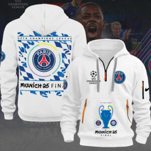 Paris Saint-Germain 2D Quarter Zip Hoodie - MAITM 11083