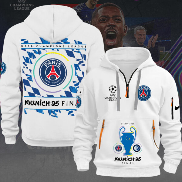 Paris Saint-Germain 2D Quarter Zip Hoodie - MAITM 11083
