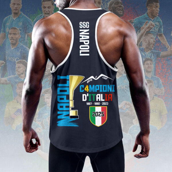S.S.C. Napoli Y-Back Muscle Tank Top - HOATT 10937
