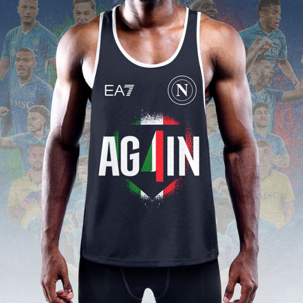 S.S.C. Napoli Y-Back Muscle Tank Top - HOATT 10938
